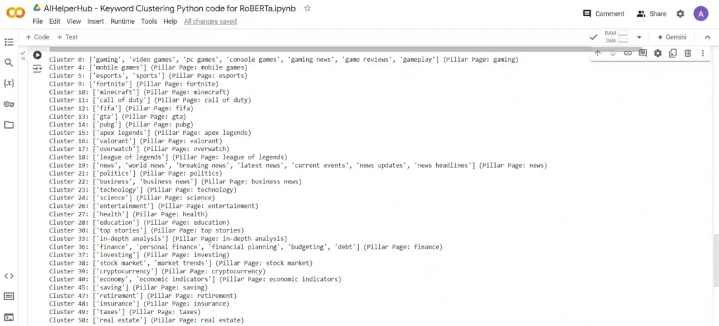 AIHelperHub-Keyword-Clustering-Python-code-for-RoBERTa