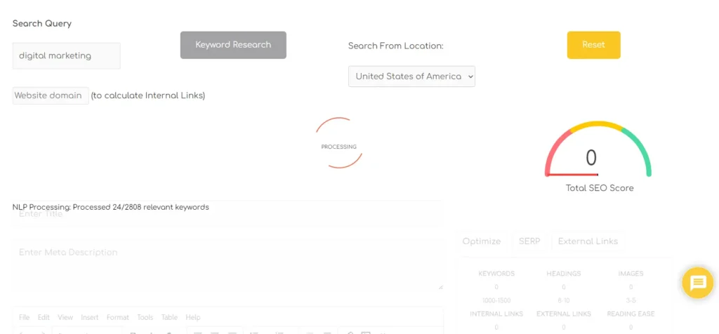 Keyword NLP Analysis on top google results Keyword NLP Analysis on top google results